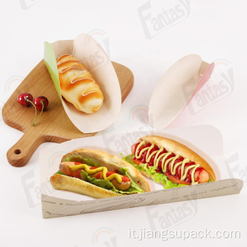 Scatola di imballaggio per hot dog di fast food